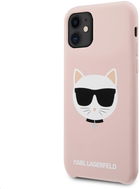 Karl Lagerfeld Choupette Head Silicone Case for Apple iPhone 11, Pink - Phone Cover