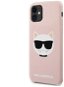 Karl Lagerfeld Choupette Head Apple iPhone 11 rózsaszín szilikon tok - Telefon tok