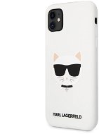 Karl Lagerfeld Choupette Head Silicone Case for Apple iPhone 11, White - Phone Cover
