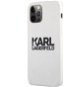Karl Lagerfeld Stack Black Logo Apple iPhone 12 Pro Max fehér szilikon tok - Telefon tok