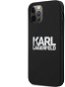 Karl Lagerfeld Stack White Logo Apple iPhone 12 Pro Max fekete szilikon tok - Telefon tok