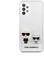 Karl Lagerfeld PC / TPU Karl & Choupette na Samsung Galaxy A32 5G Transparent - Kryt na mobil