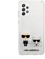 Karl Lagerfeld PC/TPU Karl & Choupette for Samsung Galaxy A52 4G/5G, Transparent - Phone Cover