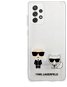 Karl Lagerfeld PC/TPU Karl & Choupette for Samsung Galaxy A52 4G/5G, Transparent - Phone Cover