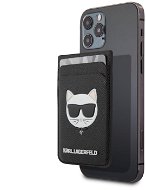 Karl Lagerfeld Saffiano Magnetic Wallet Choupette Head Black - Mobile Case