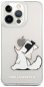 Karl Lagerfeld PC/TPU Choupette Eat Cover for Apple iPhone 13 Pro Max, Transparent - Phone Cover