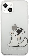 Karl Lagerfeld PC/TPU Choupette Eat Apple iPhone 13 mini átlátszó tok - Telefon tok