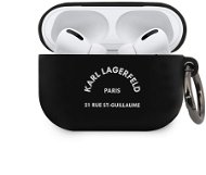 Karl Lagerfeld Rue St Guillaume Airpods Pro Black szilikon tok - Fülhallgató tok