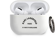 Karl Lagerfeld Rue St Guillaume Silicone Case for Airpods Pro White - Headphone Case