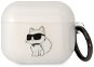Karl Lagerfeld 3D Logo NFT Choupette TPU Pouzdro pro Airpods 3 White - Headphone Case