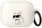 Karl Lagerfeld 3D Logo NFT Choupette TPU Puzdro na Airpods Pro White - Puzdro na slúchadlá