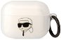 Karl Lagerfeld 3D Logo NFT Karl Head TPU Pouzdro pro Airpods Pro White - Headphone Case