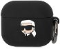 Karl Lagerfeld 3D Logo NFT Karl Head Silikonové Pouzdro pro Airpods 3 Black - Headphone Case