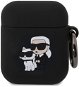 Karl Lagerfeld 3D Logo NFT Karl and Choupette Silikonové Pouzdro pro AirPods 1/2 Black - Headphone Case