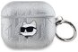 Karl Lagerfeld PU Embossed Choupette Head Hülle für AirPods 3 Silver - Kopfhörer-Hülle