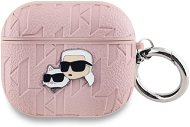 Karl Lagerfeld PU Embossed Karl and Choupette Heads Pouzdro pro AirPods 3 Pink - Headphone Case