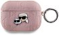 Karl Lagerfeld PU Embossed Karl and Choupette Heads Pouzdro pro AirPods Pro Pink - Headphone Case