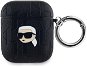 Karl Lagerfeld PU Embossed Karl Head Pouzdro pro AirPods 1/2 Black - Headphone Case