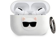 Karl Lagerfeld Choupette Head Silicone Case for Airpods Pro White - Headphone Case