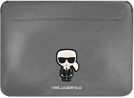 Karl Lagerfeld Saffiano Ikonik Computer Sleeve 13/14" Silver - Laptop tok