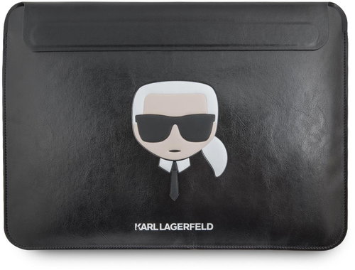 Karl Lagerfeld Head Embossed Computer Sleeve 16" Black - Laptop-Hülle - Hauptbild