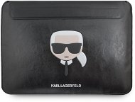 Karl Lagerfeld Head Embossed Computer Sleeve 16" Black - Puzdro na notebook