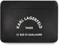 Karl Lagerfeld Saffiano RSG Embossed Computer Sleeve 16" Black - Laptop Case