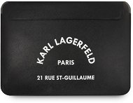 Karl Lagerfeld Saffiano RSG Embossed Computer Sleeve 16" Black - Laptop tok