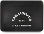 Karl Lagerfeld Saffiano RSG Embossed Computer Sleeve 16" Black - Laptop tok