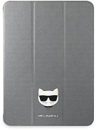 Karl Lagerfeld Choupette Head Saffiano Case for Apple iPad Pro 12.9 (2021) Silver - Tablet Case