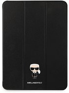 Karl Lagerfeld Metal Saffiano Tasche für Apple iPad Pro 12,9 (2021) Schwarz - Tablet-Hülle