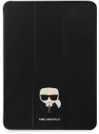 Karl Lagerfeld Head Saffiano Tasche für Apple iPad Pro 12,9 (2021) Schwarz - Tablet-Hülle