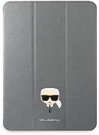 Karl Lagerfeld Head Saffiano Puzdro pre Apple iPad Pro 12.9 (2021) Silver - Puzdro na tablet