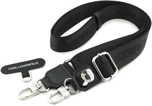 Karl Lagerfeld Universal Crossbody Strap Karl Patch Black - Phone Lanyard - Main image