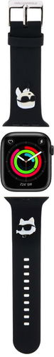 Karl Lagerfeld Karl and Choupette Head NFT pro Apple Watch 42/44 Black - Řemínek - Hlavní obrázek