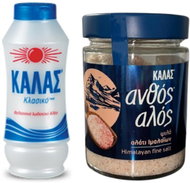 KALAS mořská sůl Jemná CLASSIC 250 g + Himalájská jemná sůl 300 g - Salt
