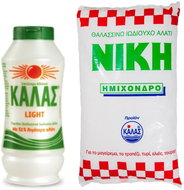 KALAS LIGHT Fine sea salt 375 g, contains 51% less salt + NIKI Semi-coarse iodized 1 kg - Salt