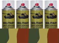 KAMUFLÁŽNÍ BARVY Ve spreji SET "Wehrmacht" 4x400ml (3xodstín + 1xzáklad) - Barva ve spreji