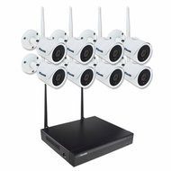 Secutek WiFi camera system SLG-WIFI2108DE8FE200 - 8 × 2MP camera, NVR - IP Camera