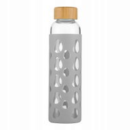 Kamille HydroLine 550 ml glass bottle, grey - Drinking Bottle