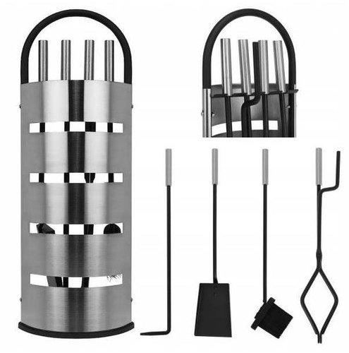 Kaminer 8783 Fireplace tools 5 parts stainless steel - Fireplace tools - Main image