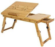 Iso Trade Dřevěný polohovací stolek na notebook - Laptop Stand