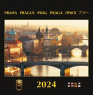 DIMART Kalendář Praha 2024 nástěnný - Nástěnný kalendář