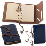Verk Travel notebook in retro style, grey - Journal
