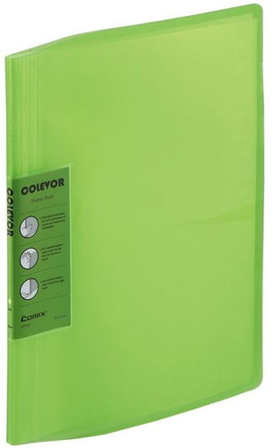 Comix Catalogue book A7595 A4, 10 pockets, green - Document Folder - Main image
