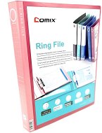 Comix Kroužkový pořadač prezentační A119, A4, 33 mm, růžový - Ring Binder