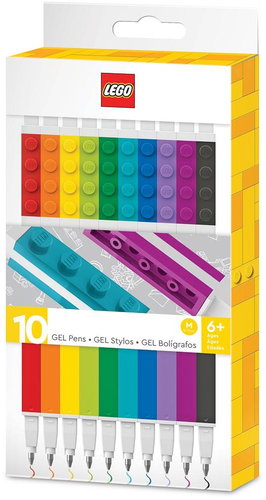 LEGO Stationery Gel Pens, mix of colours 10 pcs - Gel Pen  - Main image