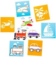 Baker Ross Šablony dopravní prostředky  AW715 - Blow Pen Stencil