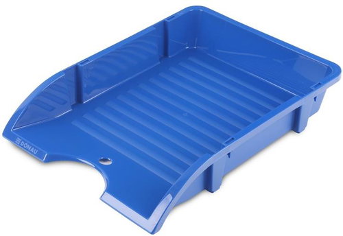 DONAU Solid A4 unbreakable, plastic, blue - Paper Tray - Main image