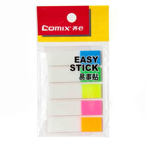 Comix Fluorescent öntapadó könyvjelzők, 5 × 44 × 12 mm D7013 - Öntapadós címke - Fő fotó